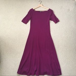 Lauren Ralph Lauren Knit Midi Dress, Berry